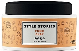 Fragrances, Perfumes, Cosmetics Strong Hold Styling Hair Pomade - Alfaparf Style Stories Funk Clay Strong Hold