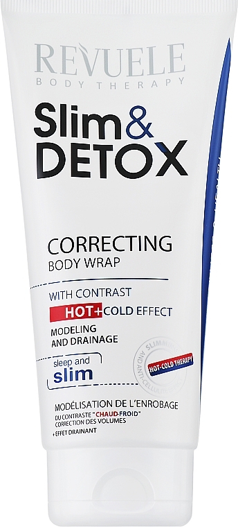 Body Correction Wrap with Hot & Cold Effect - Revuele Slim & Detox Correcting Body Wrap With Contrast Hot+Cold Effect — photo N1