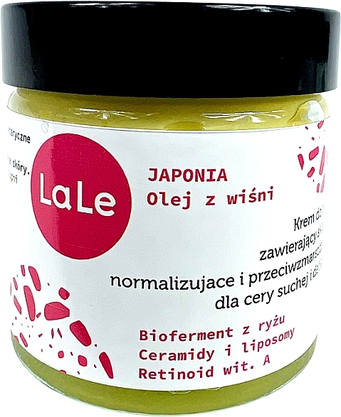 Japanese Face Cream with Cherry Oil - La-Le Face Cream — photo N1