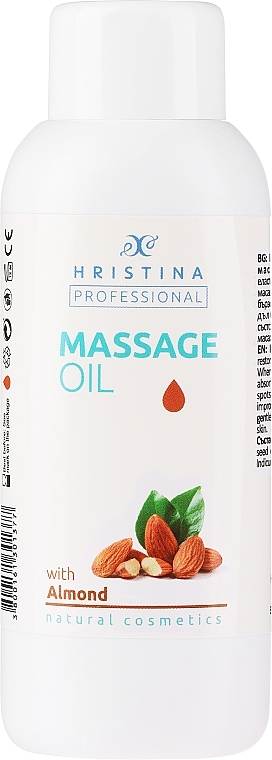 Almond Massage Oil - Hrisnina Professional Massage Oil With Almond — photo N1