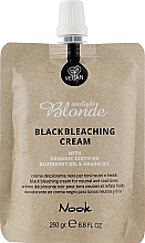 Fragrances, Perfumes, Cosmetics Bleaching Cream "Black" - Nook The Service Color Black Bleacjing Cream