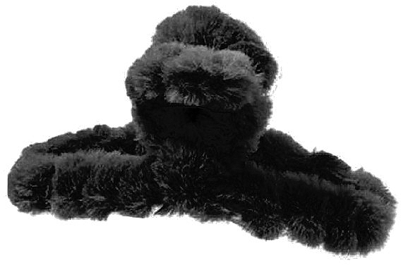 Fur Claw Clip, black - Top Choice  — photo N1