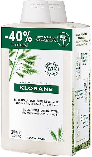 Shampoo - Klorane Extra Gentle Oat Milk Shampoo — photo N1