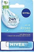 Fragrances, Perfumes, Cosmetics Lip Balm "Aqua Care" SPF 15 - NIVEA Lip Care Hydro Care Lip Balm