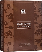 Fragrances, Perfumes, Cosmetics Set - Brazil Keratin Intensive Repair Chocolate (shm/300ml + cond/300ml + serum/100ml)