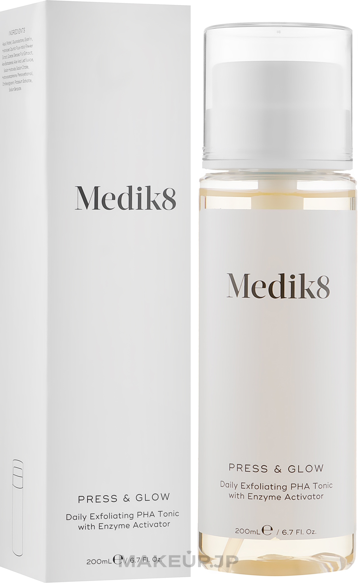 Face Tonic - Medik8 Press & Glow Daily Exfoliating PHA Tonic With Enzyme Activator — photo 200 ml