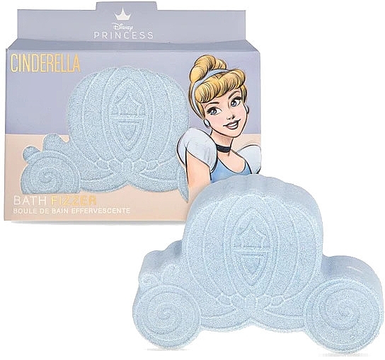 Cinderella Bath Bomb, blue - Mad Beauty Disney POP Princess Bath Fizzer Cinderella — photo N2