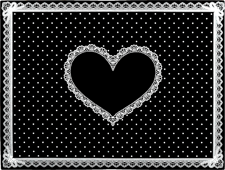 Silicone Mat 'Heart', black - Elisium — photo N1