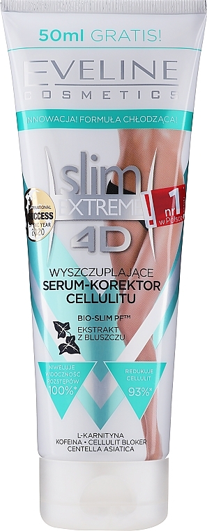 Intensive Slimming Serum "Slimness and Elasticity" - Eveline Cosmetics Slim Extreme 4D — photo N2