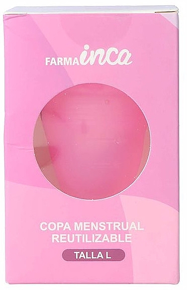 Large Menstrual Cup, pink - Inca Farma Menstrual Cup Large — photo N4