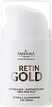 Lifting Eye Cream - Farmona Retin Gold Lifting & Illuminating Eye Cream — photo N2