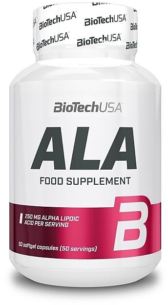 Alpha-Lipoic Acid Dietary Supplement - BioTechUSA ALA Alpha Lipoic Acid 250 Mg — photo N1