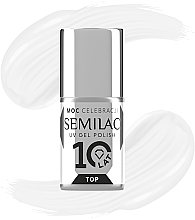 No Wipe Top Coat - Semilac 10Years Limited Edition Top No Wipe Sparkle Diamond — photo N2