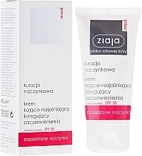 Fragrances, Perfumes, Cosmetics Soothing & Whitening Face Cream SPF20 - Ziaja Med Soothing And Whitening Cream SPF20