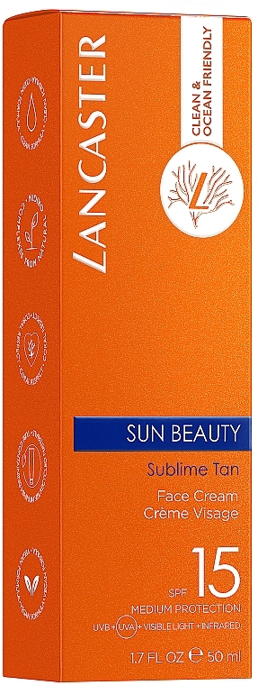 Facial Sunscreen - Lancaster Sun Beauty Face Cream SPF 15 — photo N3