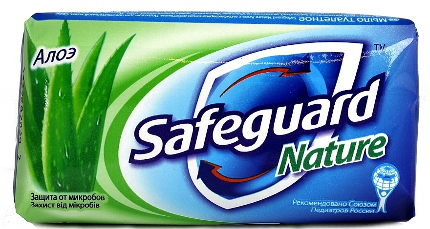 Antibacterial Aloe Soap - Safeguard Nature — photo N1