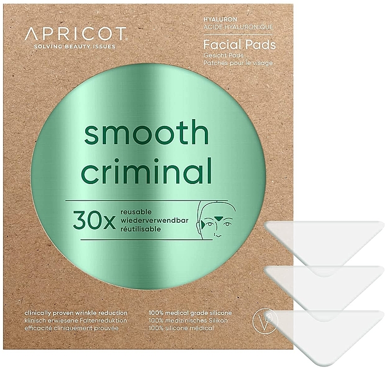 Face Patch with Hyaluronic Acid - Apricot Smooth Criminal Facial Pads — photo N1