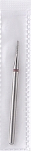 Diamond Nail File Drill Bit, rounded cylinder, L-6 mm, 1.0 mm, red - Head The Beauty Tools — photo N1