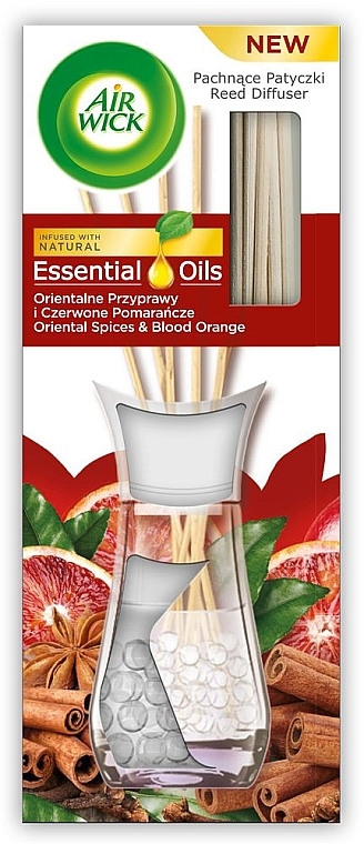 Oriental Spices & Red Orange Reed Diffuser - Air Wick Essential Oils Reed Diffuser Oriental Spices & Blood Orange — photo N1