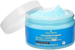 Cooling Anti-Cellulite Body Wrap with Sea Salt & Peppermint Essential Oil - Hollyskin Thalassotherapy Sea Salt Peppermint Anti-cellulite Body Cold Wrap — photo N1