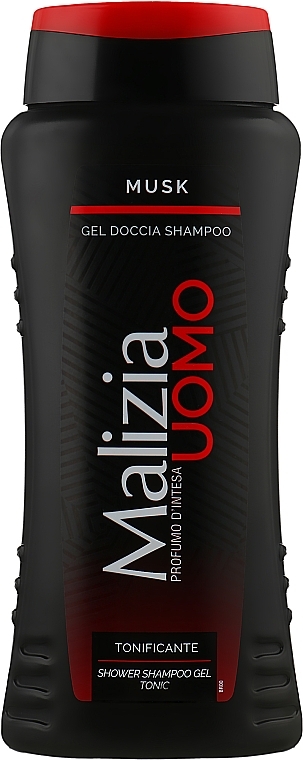 Men Shower Gel & Shampoo - Malizia Uomo Musk Shower Shampoo Gel — photo N2