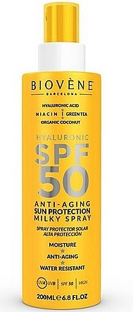 Body Lotion - Biovene Sun Protection Milky Spray SPF50 — photo N1