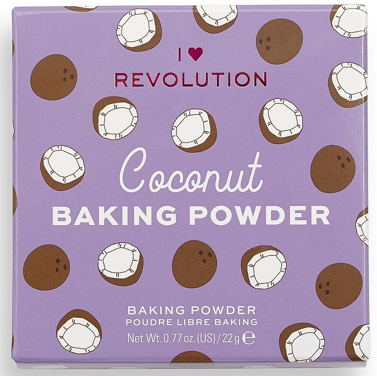 Face Baking Powder Coconut - I Heart Revolution Loose Baking Powder Coconut — photo N3