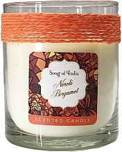 Scented Candle in Glass Jar "Neroli & Bergamot" - Song of India Scented Candlee — photo N2