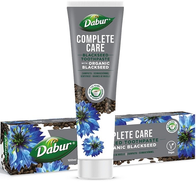 Organic Black Thyme Seed Toothbrush - Dabur Complete Care Blackseed Toothpaste — photo N1