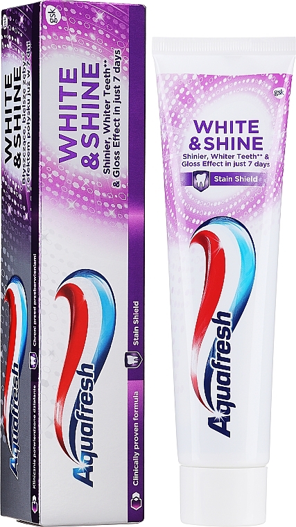 Whitening Toothpaste - Aquafresh White & Shine Whitening Toothpaste — photo N1