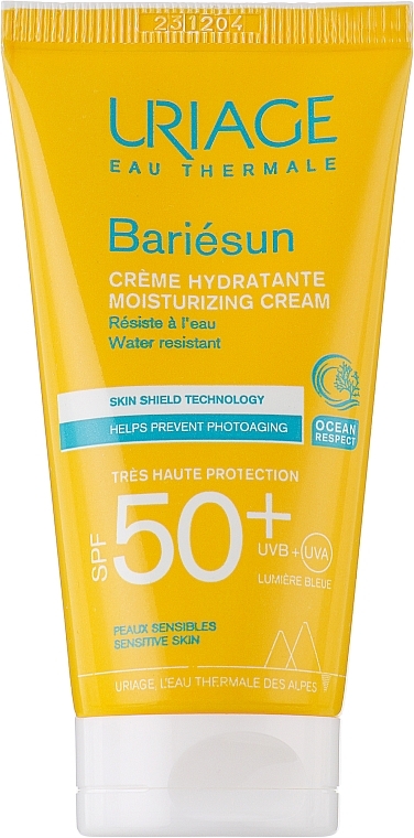 Moisturizing Body Sunscreen - Uriage Bariesun Moisturuzing Cream SPF50+ — photo N1