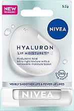 Fragrances, Perfumes, Cosmetics Lip Balm - Nivea Hyaluron Lip Moisture Plus