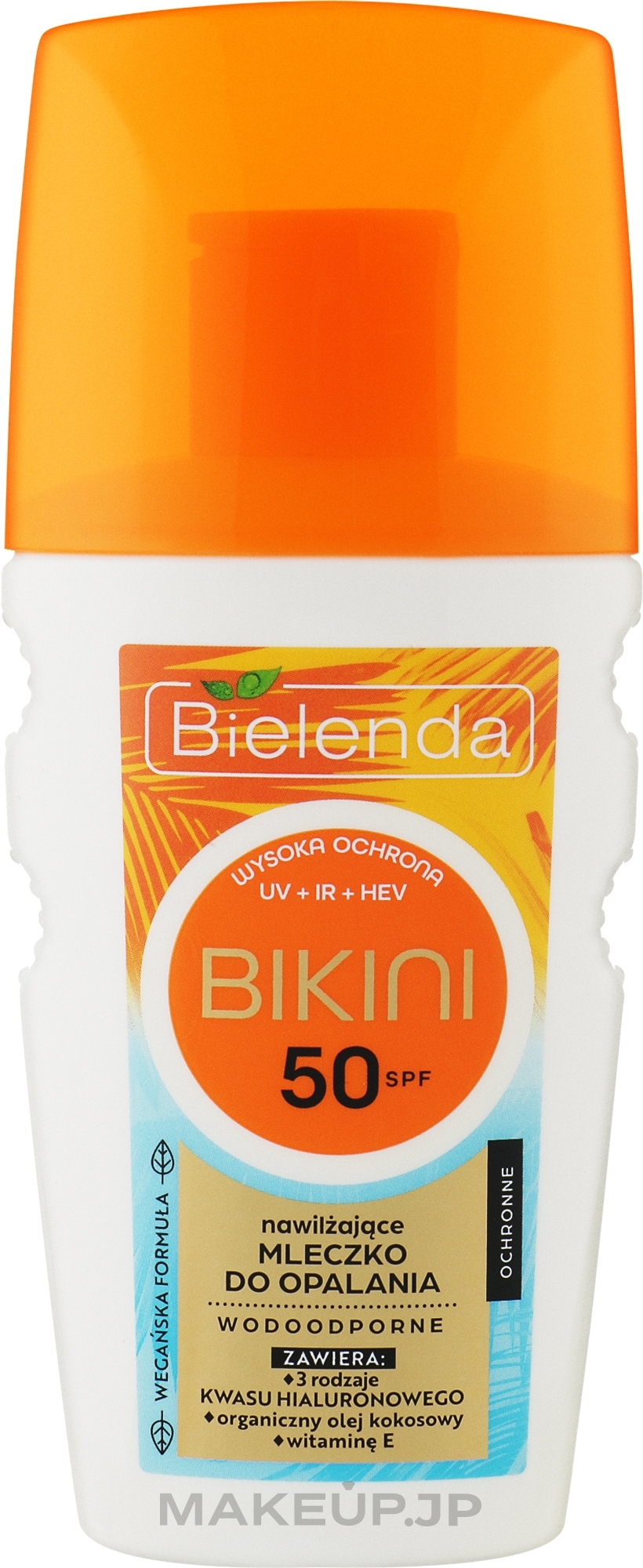 Moisturizing Sunscreen Tanning Lotion SPF50 - Bielenda Bikini — photo 175 ml