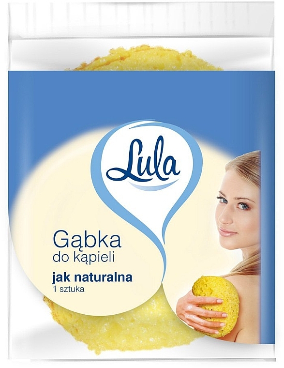 Bath Sponge "Ball", yellow - LULA Jak Naturalna — photo N1