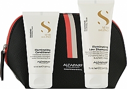 Fragrances, Perfumes, Cosmetics Set - Alfaparf Diamond Normal Hair Illuminating Travel Set (shm/75ml + cond/50ml + bag/1pc)