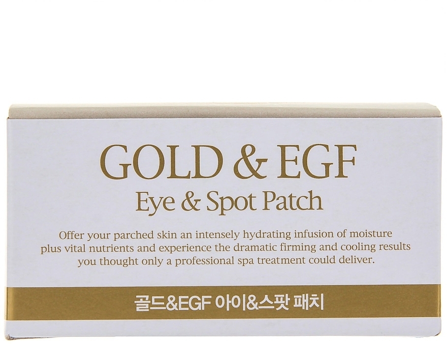 Golden Hydrogel Eye Patches - Petitfee & Koelf Gold&EGF Eye&Spot Patch  — photo N2