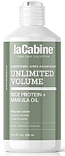 Fragrances, Perfumes, Cosmetics Hair Volume Conditioner - La Cabine Unlimited Volume Rice Protein + Marula Oil Conditioner