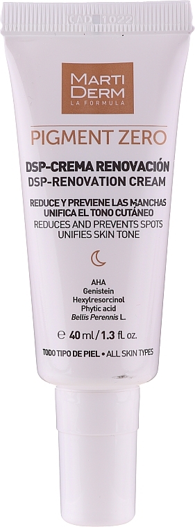 Depigmenting Face Cream - MartiDerm Pigment Zero DSP-Renovation Cream — photo N3