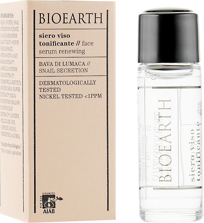 Toning Face Serum - Bioearth Toning Serum — photo N1