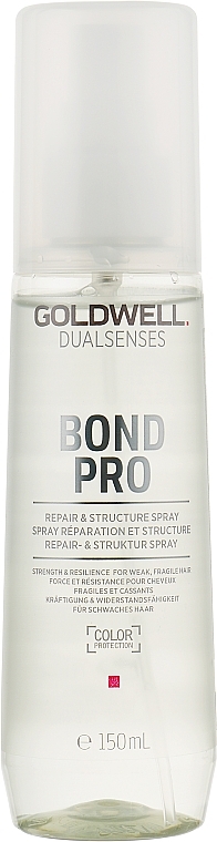 Firming Spray-Serum for Thin and Brittle Hair - Goldwell DualSenses Bond Pro Repair Structure Spray — photo N1
