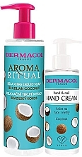 Set - Dermacol Aroma Ritual Brazilian Coconut (h/cr/150ml + soap/250ml) — photo N1