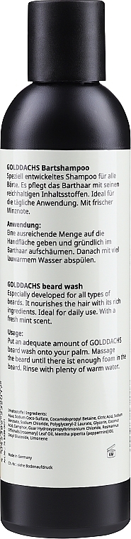 Beard Shampoo - Golddasch Beard Wash — photo N2
