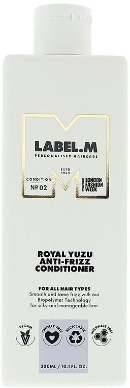 Conditioner for Curly Hair - Label.M Royal Yuzu Anti-Frizz Conditioner — photo N1