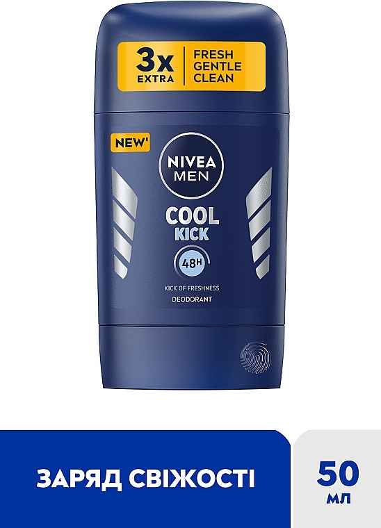 Antiperspirant Stick - Nivea Cool Kick Deodorant — photo N2