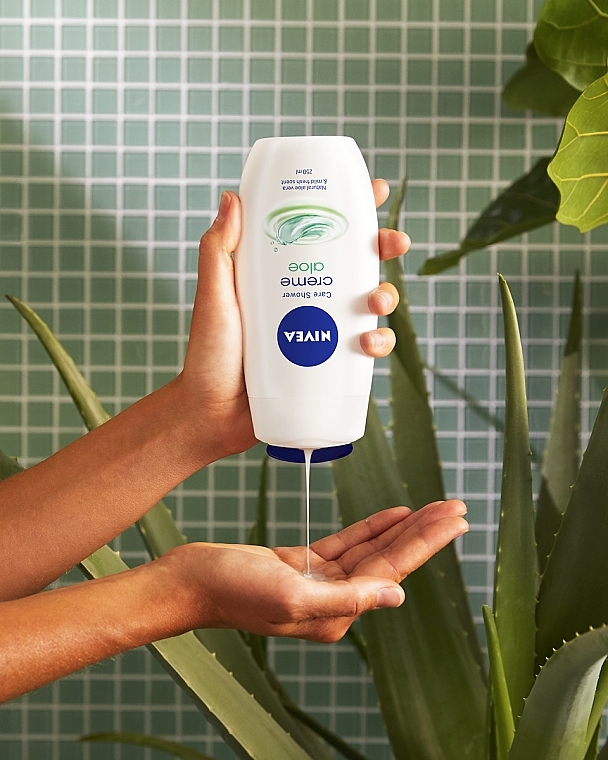 Shower Care Gel "Aloe" - Nivea Care Shower Cream Natural Aloe Vera — photo N3
