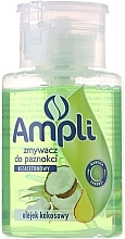 Nail Polish Remover with Acetone "Coconut Oil" - Ampli — photo N1