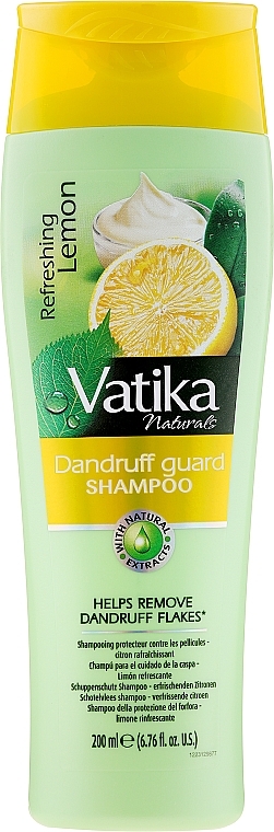 Lemon and Yoghurt Anti-Dandruff Shampoo - Vatika  — photo N2