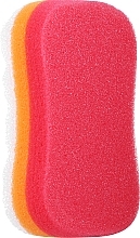 Massage Body Sponge, Red & Orange - Sanel Fit Kosc	 — photo N1