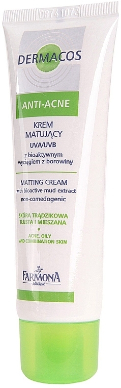 Matte Day Face Cream - Farmona Dermacos Anti-Acne Matting Cream — photo N3