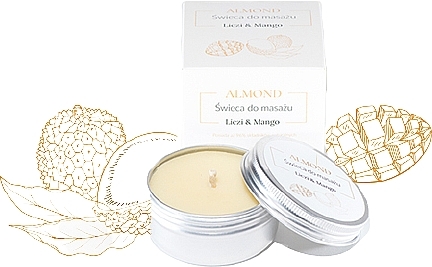 Lichee & Mango Massage Candle - Almond Cosmetics Lichee & Mango Massage Candle — photo N1